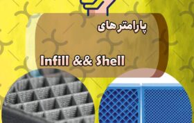 پارامترهای shell و infill پرینت سه بعدی